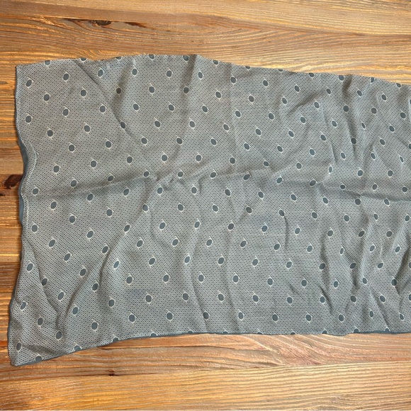 Armani Blue Pattern Silk Scarf - Picture 6 of 8